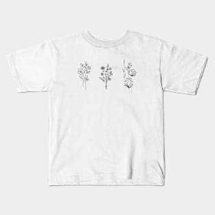 pretty flowers as pretty as you Kids T-Shirt